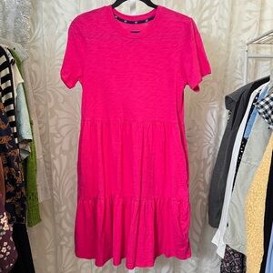 GAP Cotton Hot Pink Mini Dress